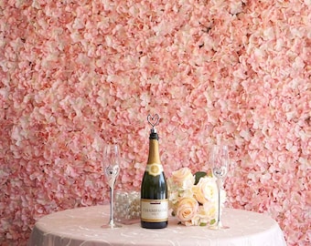 11 Sq ft - 4 Panels Blush Hydrangea Flower Wall Panel For Birthday Party, Wedding Photography Backdrop, Flower Panel, Wedding Decor