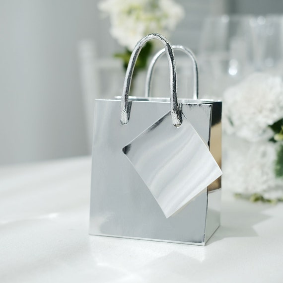 Small Shopping Bag - Silver