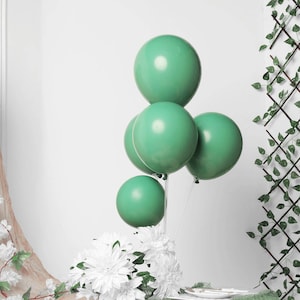 12&quot; Round Latex Balloons, Double Stuffed Qualatex Balloon, Boho Balloon Arch, DIY Balloon, Birthday Balloons, Globos - 25 Pack | Olive Green
