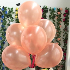 25 Pack - 12&quot; Rose Gold Pearl Balloons - Water Air Helium Party Latex Balloons