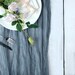 10FT Gauze Cheesecloth Table Runner,  Boho Wedding Arbor, Rustic Wedding Arch Cheesecloth, Draping Gauze - Dusty Blue 