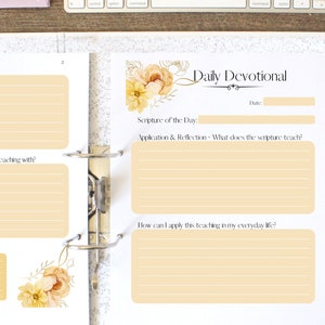Daily Devotional Printable, Bible Study Tool, PDF Devotional, Bible ...