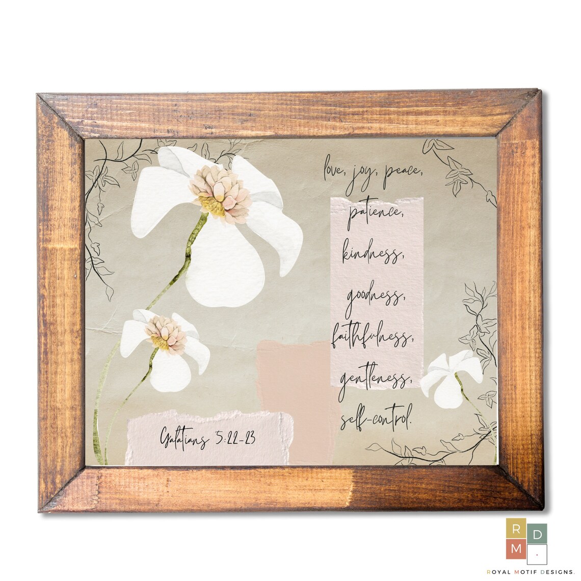 Love Joy Peace Wall Art Digital Download Bible Verse Wall  Etsy