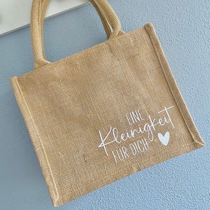 Personalized jute bag // gift // packaging