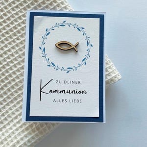 Karte zur Kommunion // Junge
