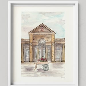 London Covent Garden Watercolor Art Print