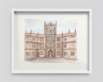 Bodleian Library Print, Oxford, England