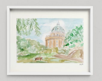 Oxford Radcliffe Camera Print, Oxford, England Print *FREE US SHIPPING*