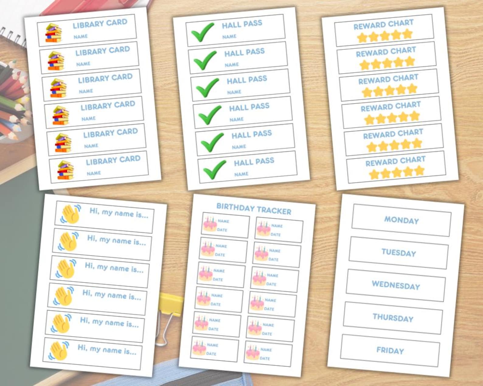 Teacher Pretend Play Set: 30-page Classroom Roleplay Kit (A4 Printable ...