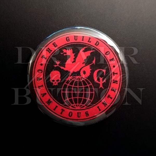 Guild of Calamitous Intent (GCI) Venture Bros pinback button, 1.5"