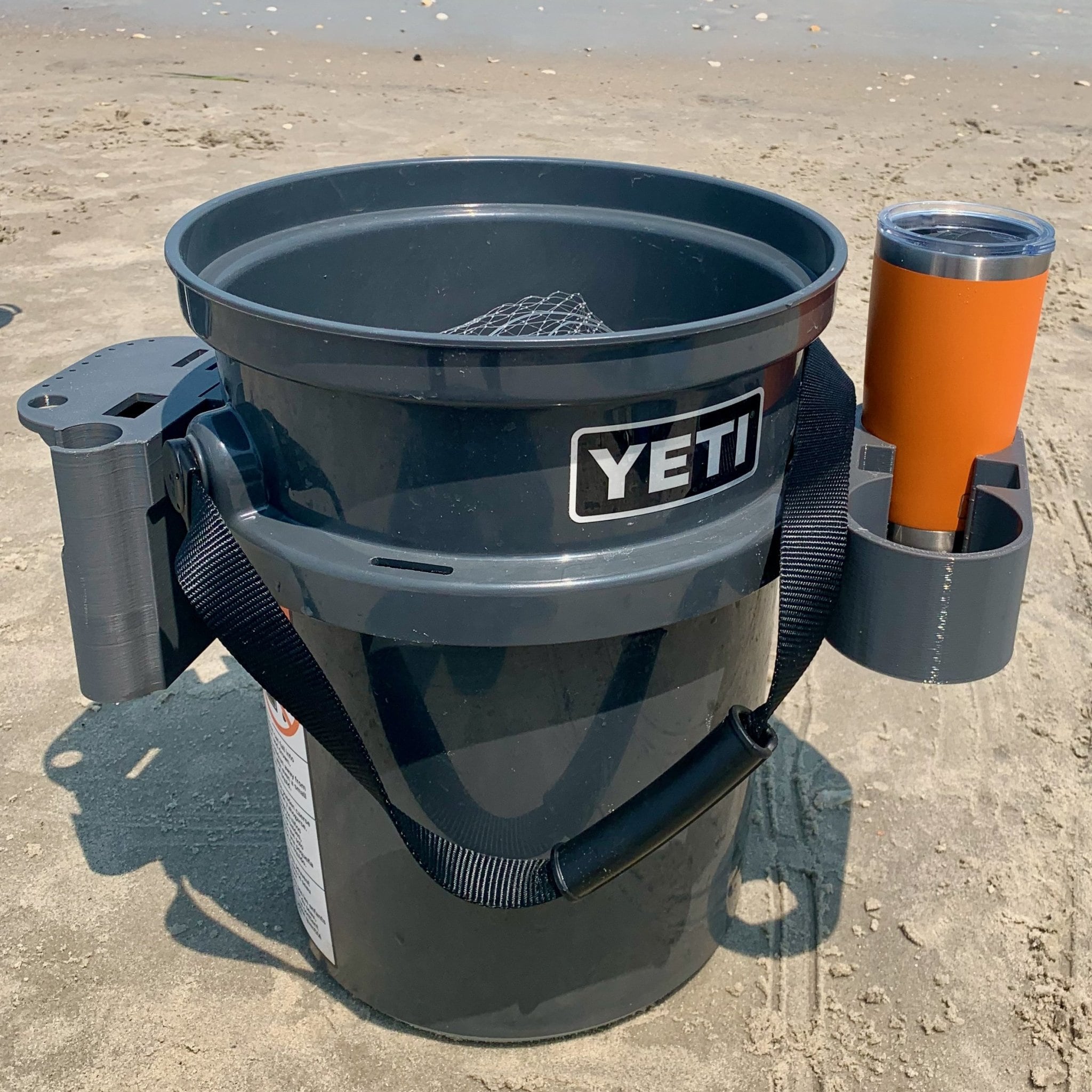 Drink & Phone Holder for YETI Loadout Bucket 