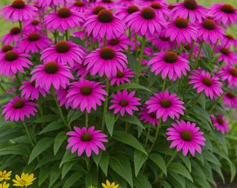 50 Bright Purple Echinacea Seeds: Perennial Coneflower