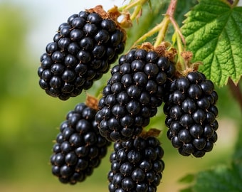 Olallie Blackberry Live Plant: Thornless, Sweet & Juicy Berry Bush