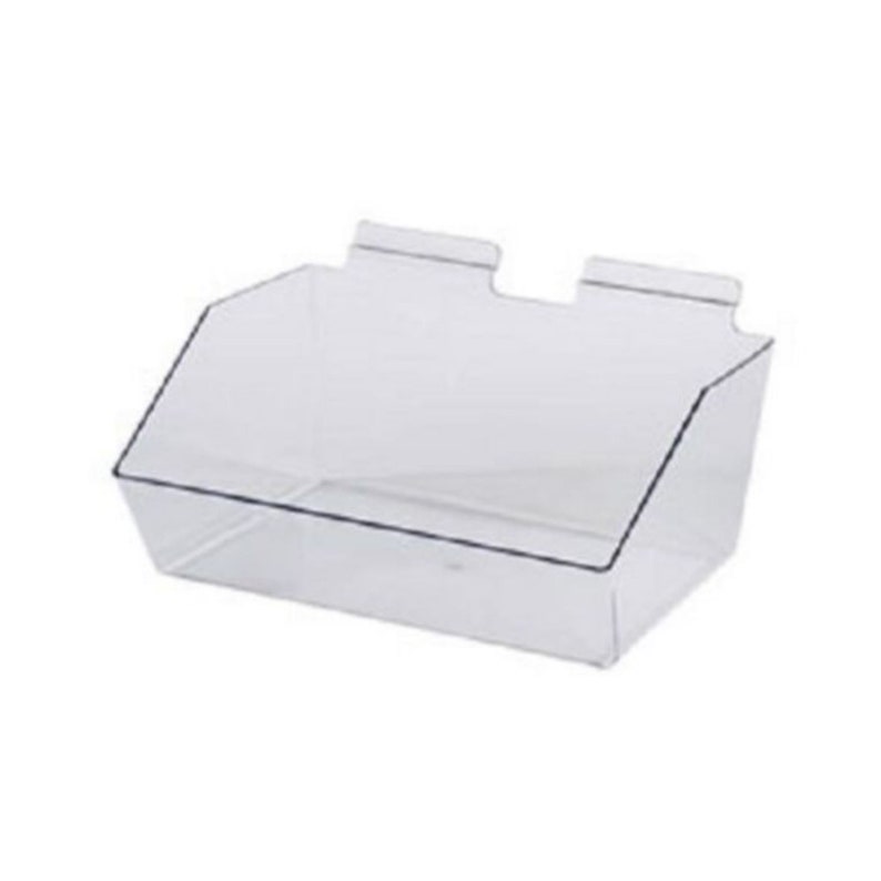 Clear Slatwall Bins Dump Acrylic 12 X 9.5 X 5.5 Slat Wall Etsy