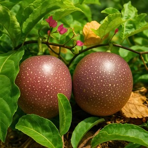 Purple Passion Fruit Live Plant: Exotic Edible Vine, Fragrant Blooms