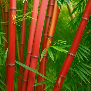 50 Red Panda Bamboo Seeds Privacy Garden Clumping Exotic Seeds - Etsy