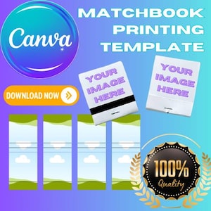 Matchbook Design & Print Template