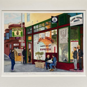 Signed Limited Edition Print of Caffe Trieste