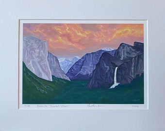 Signed Limited Edition Print of "Yosemite Tunnel View"