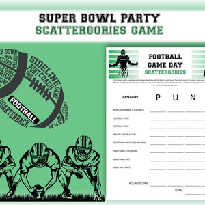 Get Your Thinking Caps On: Our Printable Super Bowl Scattergories Game is Here!