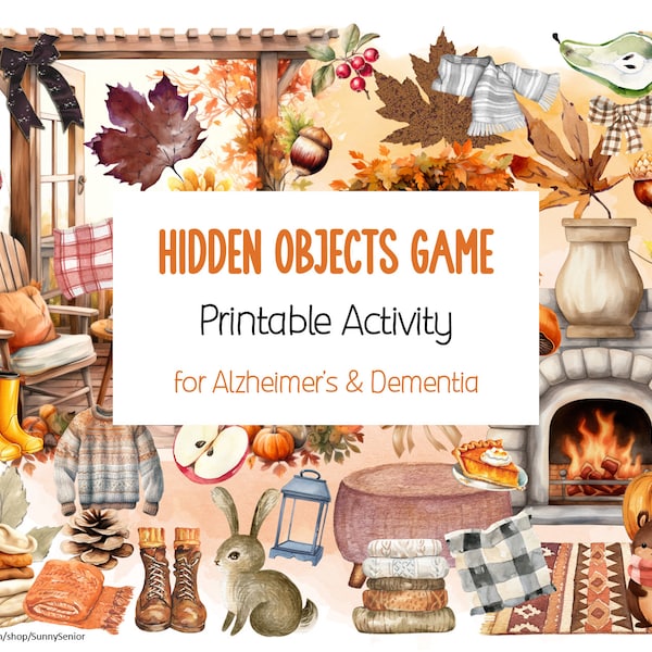 A Printable Object Hidden Objects Printable - Etsy