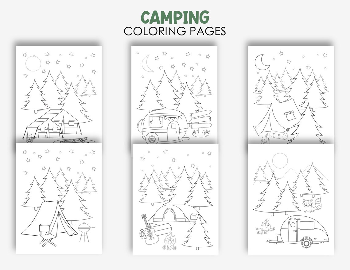 Printable Camping Coloring Pages - Fun for Nature Lovers of All Ages