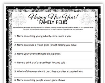 Ring in the New Year with Our Printable 'Family Feud' Game