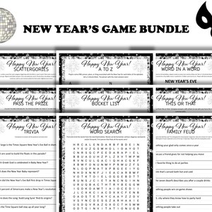 Ring in the New Year with Printable Party Games!
