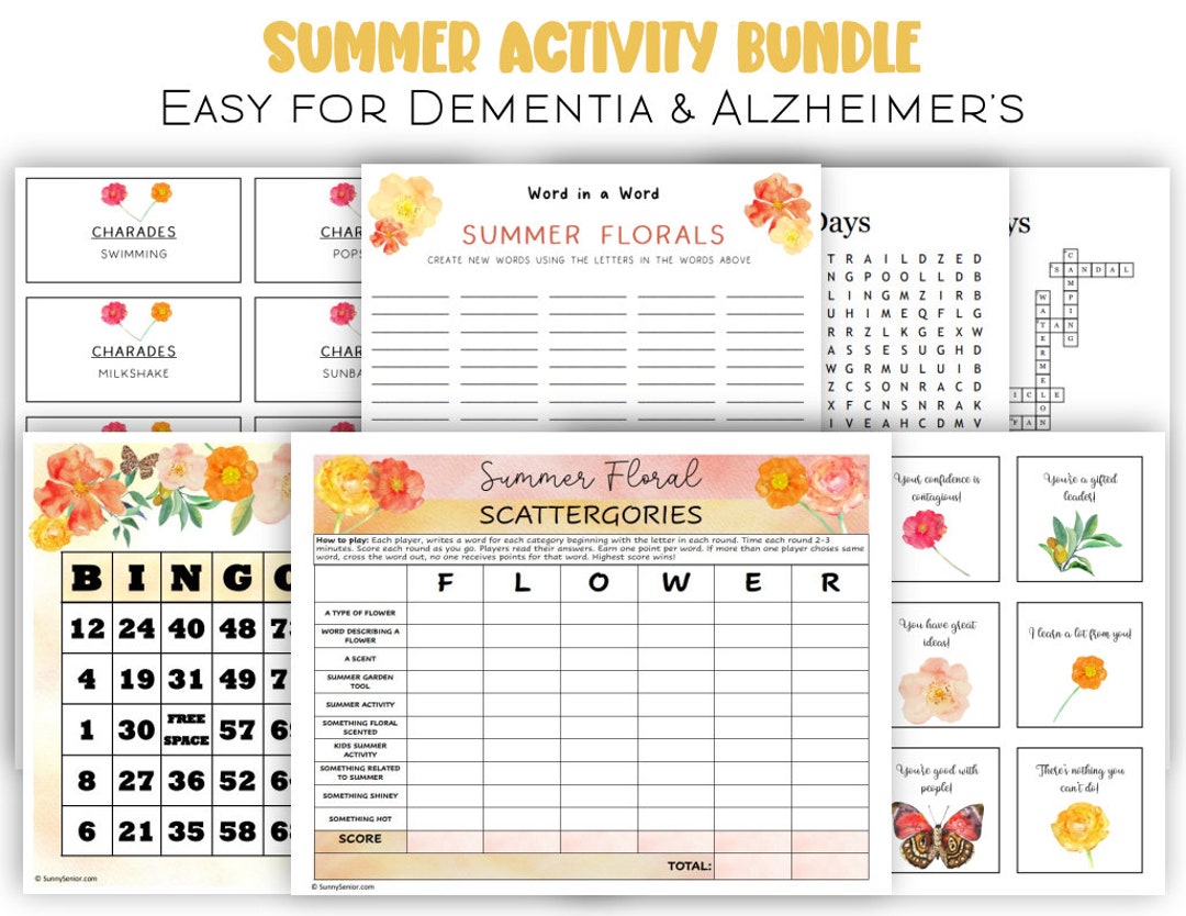 Printable Games for Dementia Patients - Etsy Australia