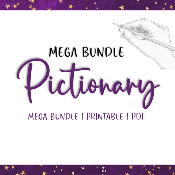 Printable Pictionary: The Ultimate Drawing Game for seniors, adults and kids!