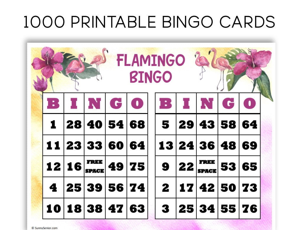 Flamingo bingo - Etsy España