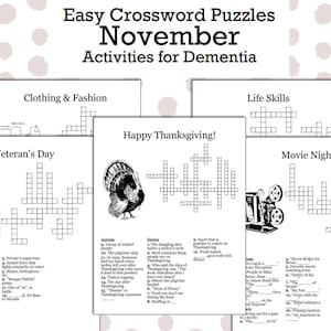 Memory-Enhancing Crossword Puzzles for Dementia
