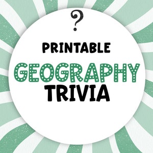 World Wonders: Printable Geography Trivia Pack