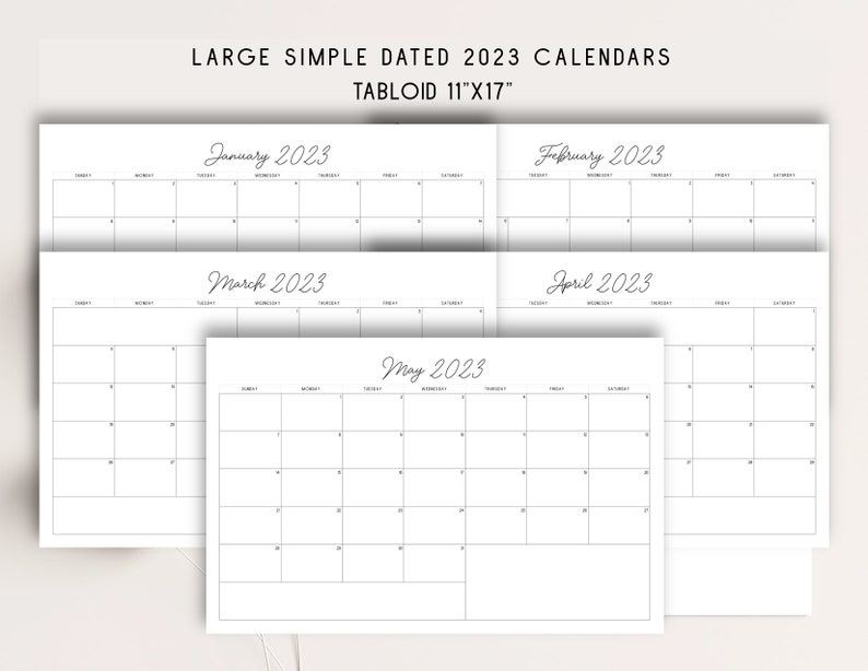 2023-tabloid-size-printable-calendar-plan-big-for-the-year-etsy