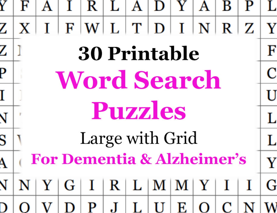 Brain Teasers: A Printable Collection of Easy Word Search Puzzles for