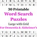 Brain Teasers: A Printable Collection of Easy Word Search Puzzles for ...