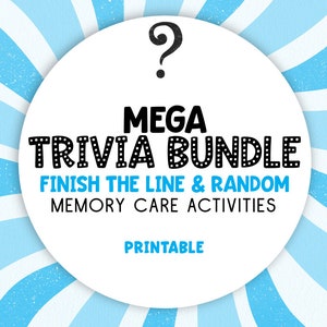 Brain Boost: Ein druckbares Trivia-Bundle für die Demenzpflege