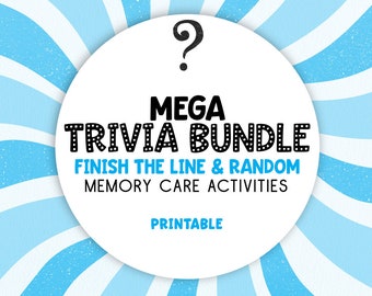 Brain Boost: A Printable Trivia Bundle for Dementia Care