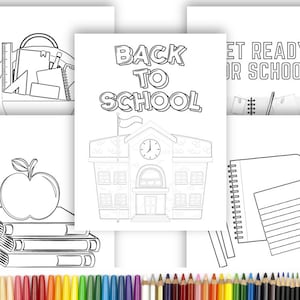 18 Easy Back to School Coloring Pages Printable Kids Young Children