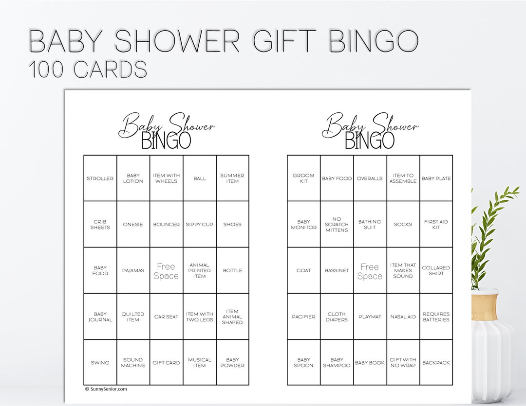 Printable Baby Shower Gift Bingo: A Fun Twist on Gift Giving - Etsy