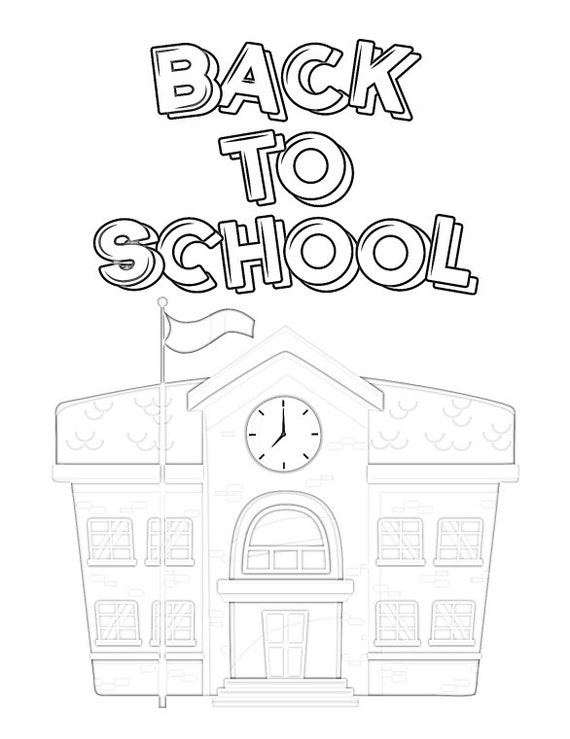 Back to School Coloring Book for Kids Ages 4-8: Easy and Fun School Supplies  Coloring Pages for Boys and Grils a book by Activity Star