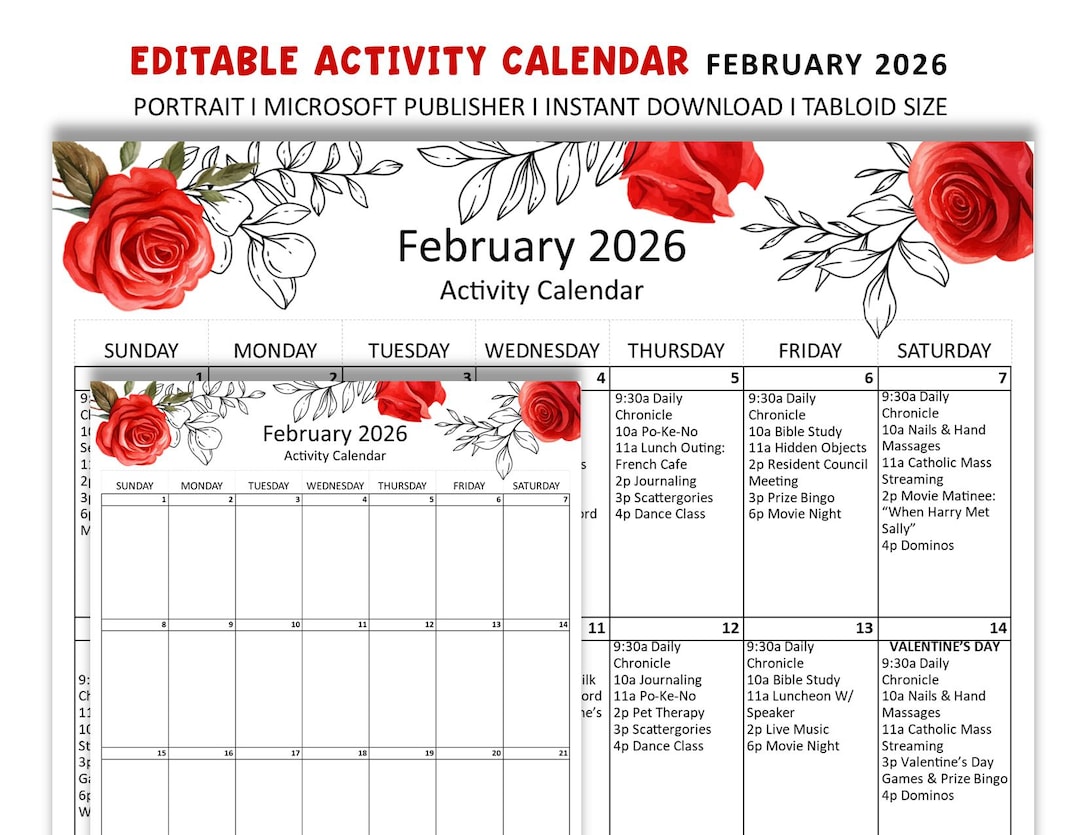 Editable Calendar February Month 2021 Calendar Calendar 2021 Year