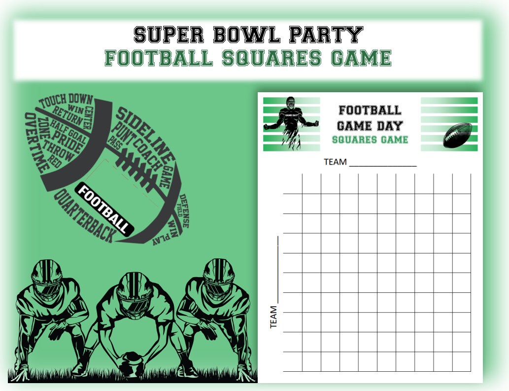 Printable Big Game Games Bundle for the Super Bowl – Hey, Let's Make Stuff