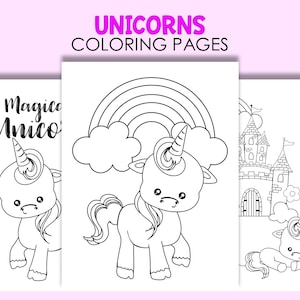 Magical Unicorn Coloring Pages – Printable Activity for Kids
