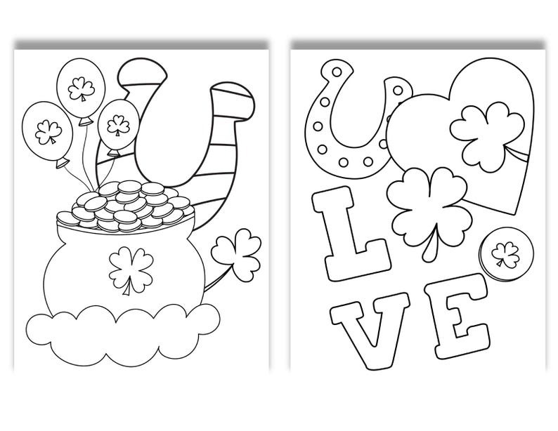 Printable St. Patrick's Day Coloring Pages Fun Festive Holiday Activity ...
