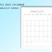 2025 Printable Calendar: Classic Letter Size - Etsy