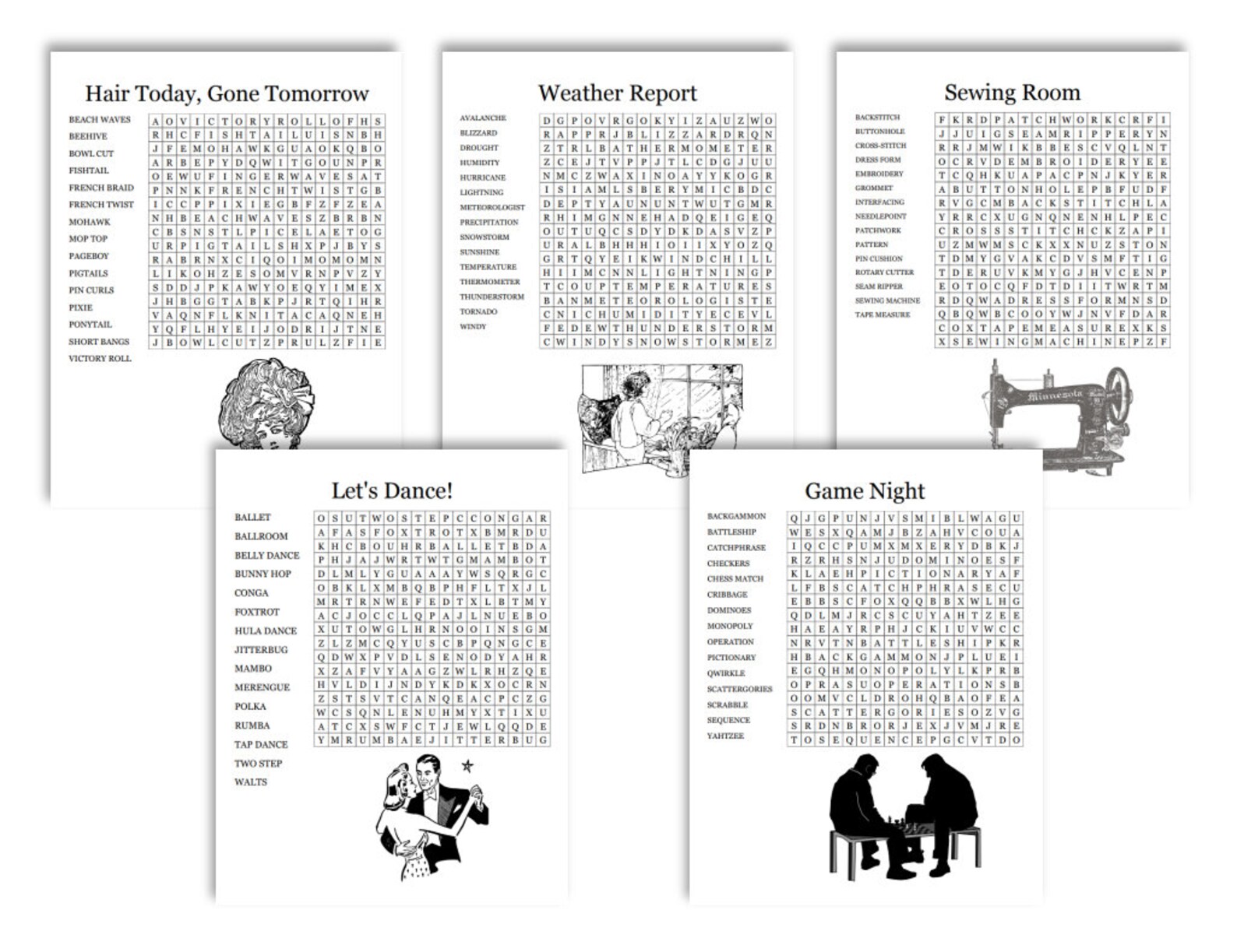 Brain Teasers: A Printable Collection of Easy Word Search Puzzles for ...