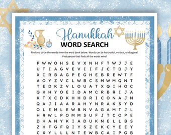 Hanukkah Pass the Prize, Printable Chanukah Games for Kids, Adults and ...