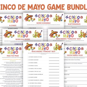 Printable Cinco de Mayo Games for All Ages! Fiesta Fun!