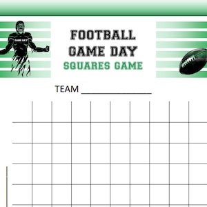 Win Big with the 2024 Super Bowl Squares Game: Print and Play Today!